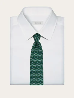 Hockey print silk tie - Men