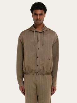 Hooded lightweight blouson - Men