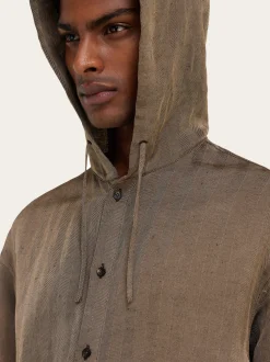 Hooded lightweight blouson - Men