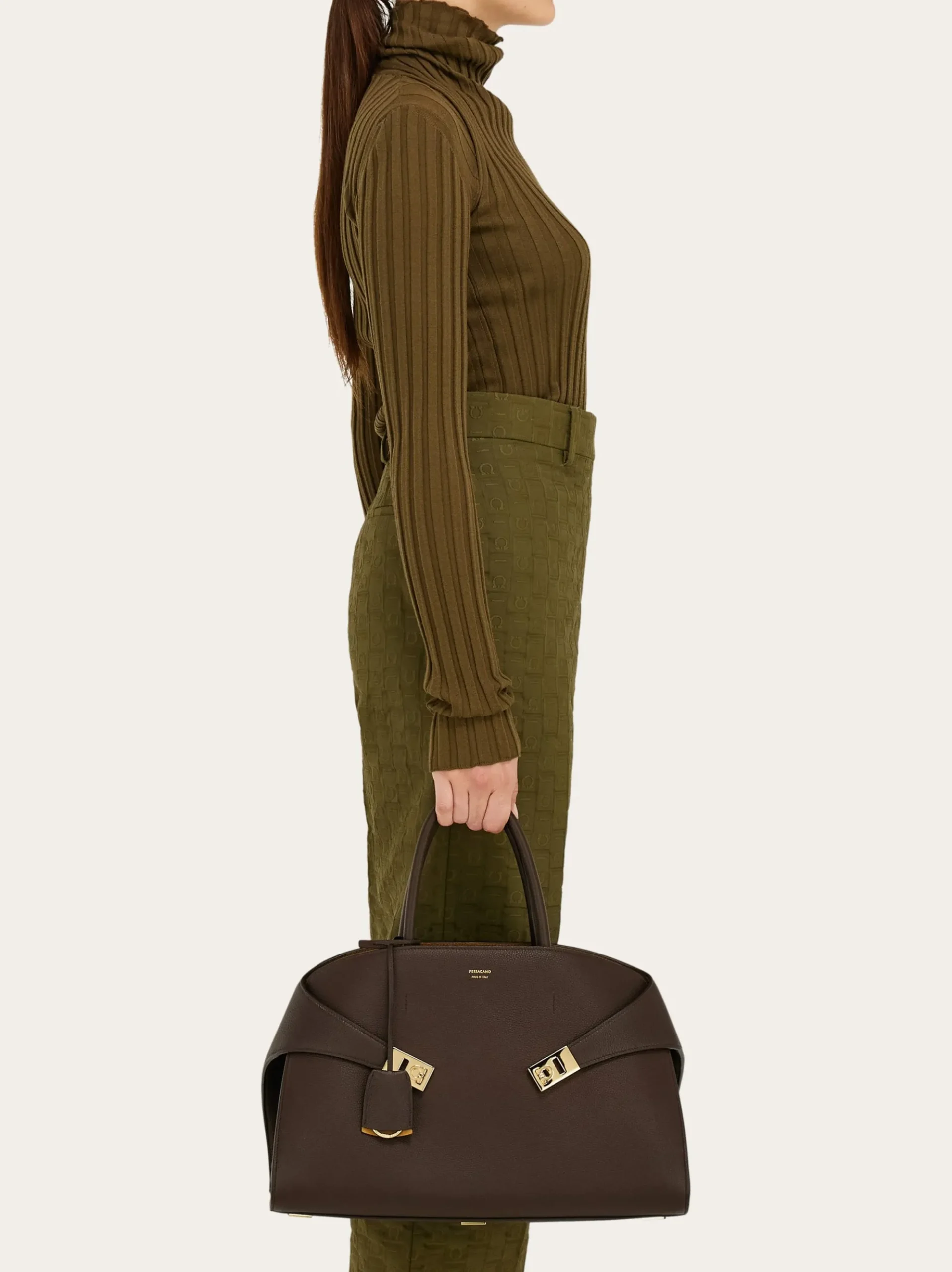 Hug bicolor handbag (L) - Women