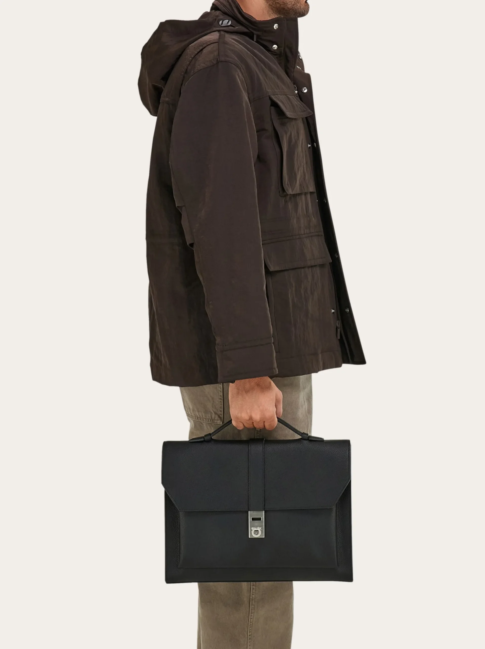 Hug buckle briefcase - Men