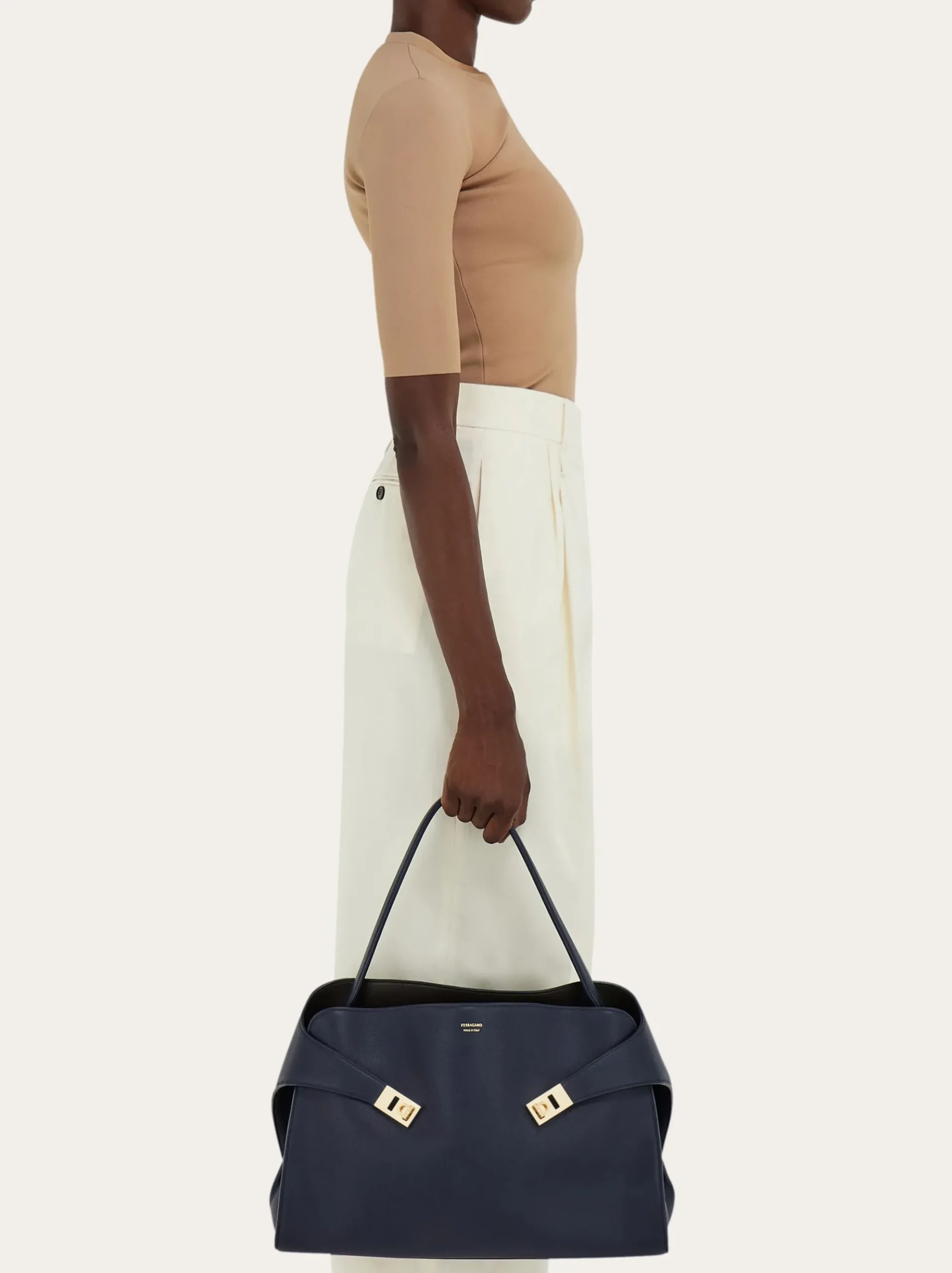 Hug Soft bicolor shoulder bag (L) - Women