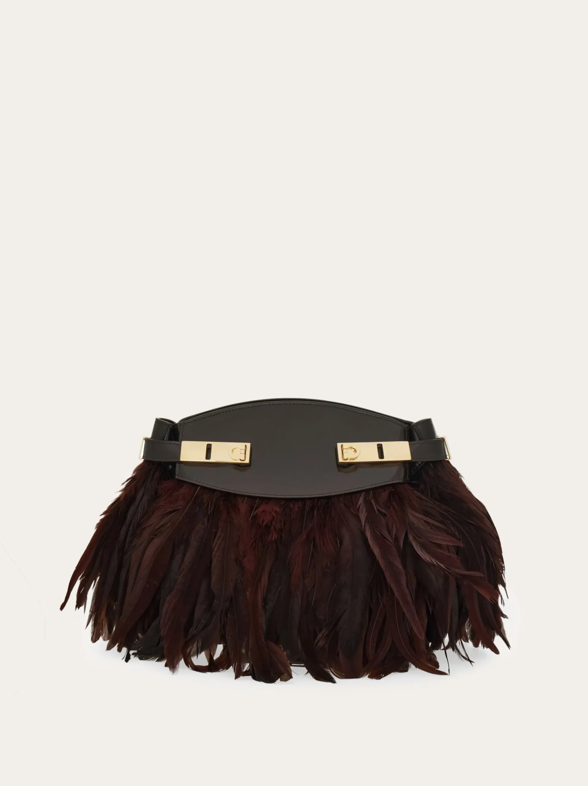 Hug Soft crossbody bag with feathers (XS) - Women