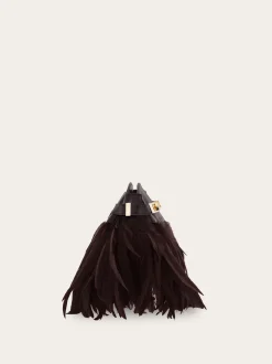 Hug Soft crossbody bag with feathers (XS) - Women