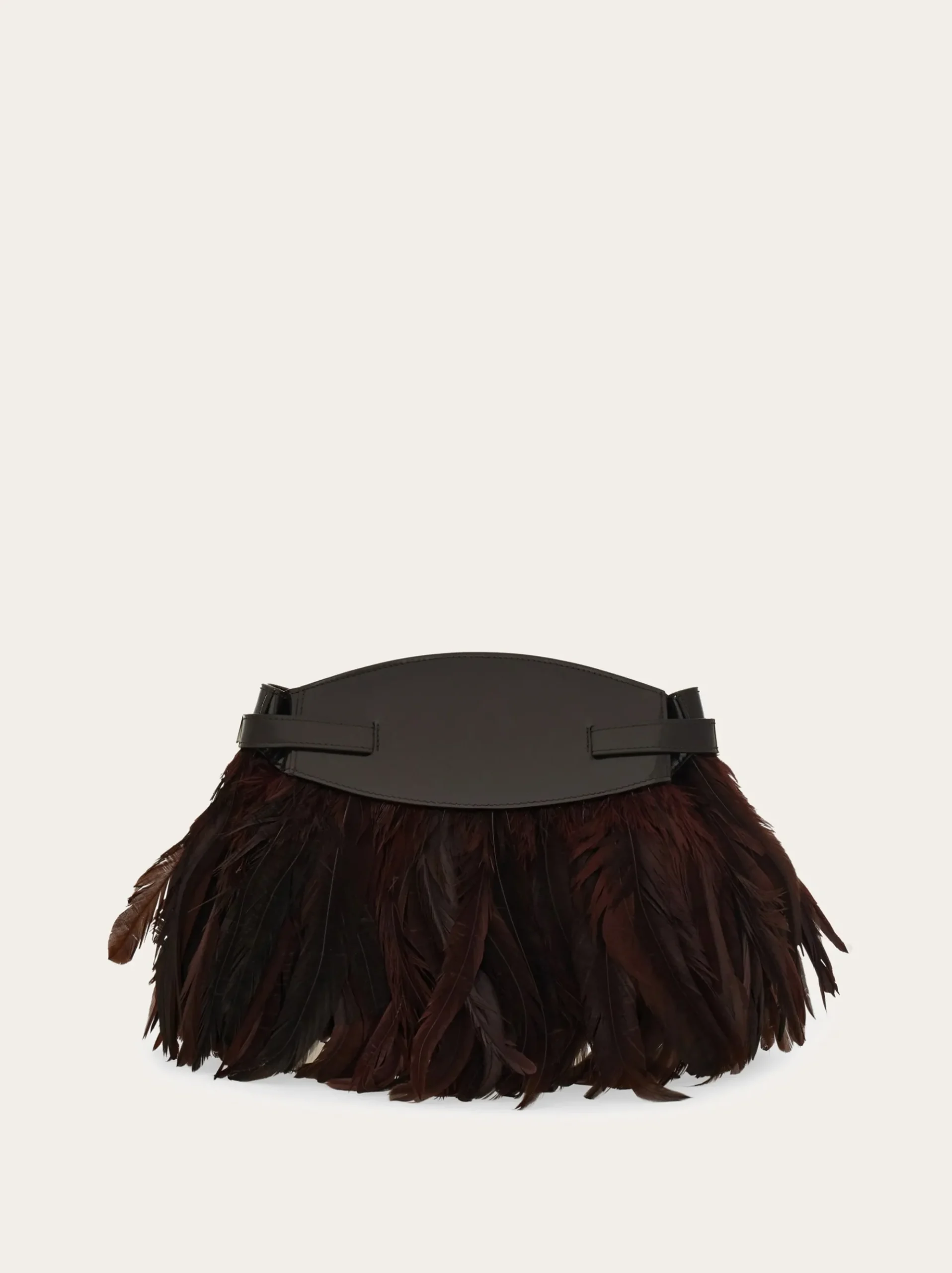 Hug Soft crossbody bag with feathers (XS) - Women