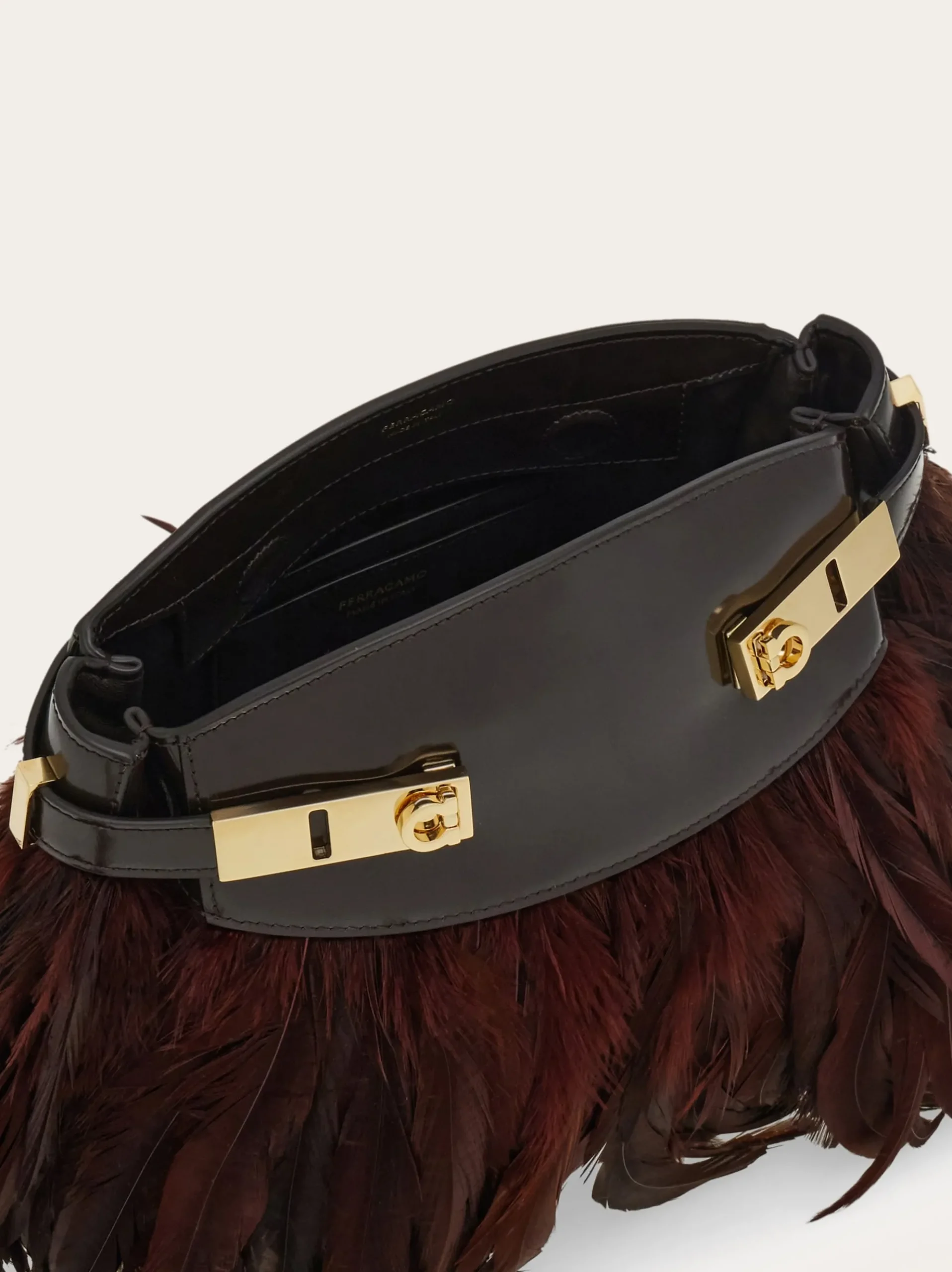 Hug Soft crossbody bag with feathers (XS) - Women