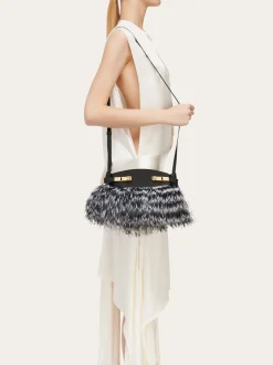 Hug Soft crossbody bag with feathers (XS) - Women