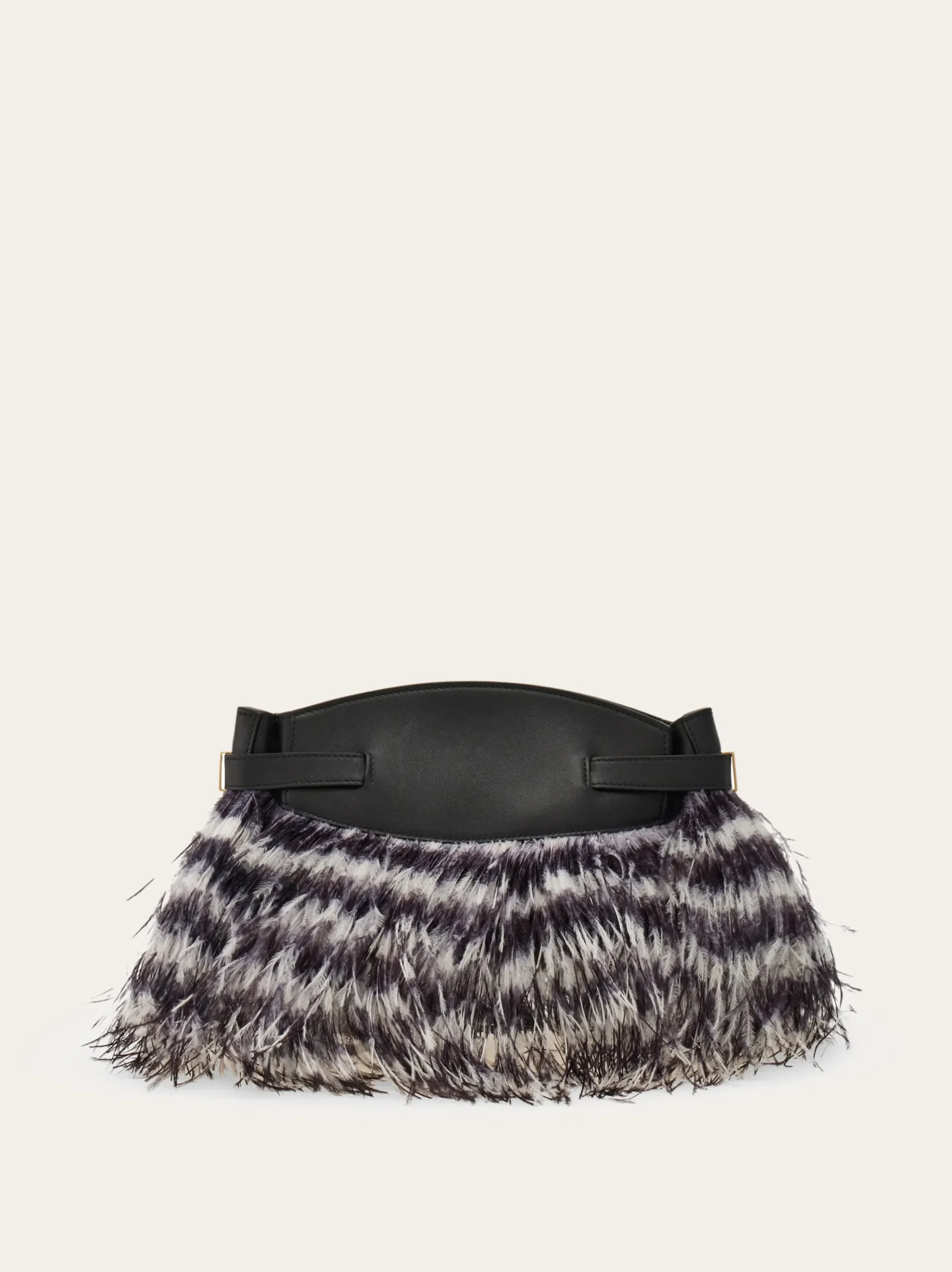 Hug Soft crossbody bag with feathers (XS) - Women