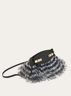 Hug Soft crossbody bag with feathers (XS) - Women