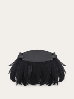 Hug Soft crossbody bag with feathers (XS) - Women