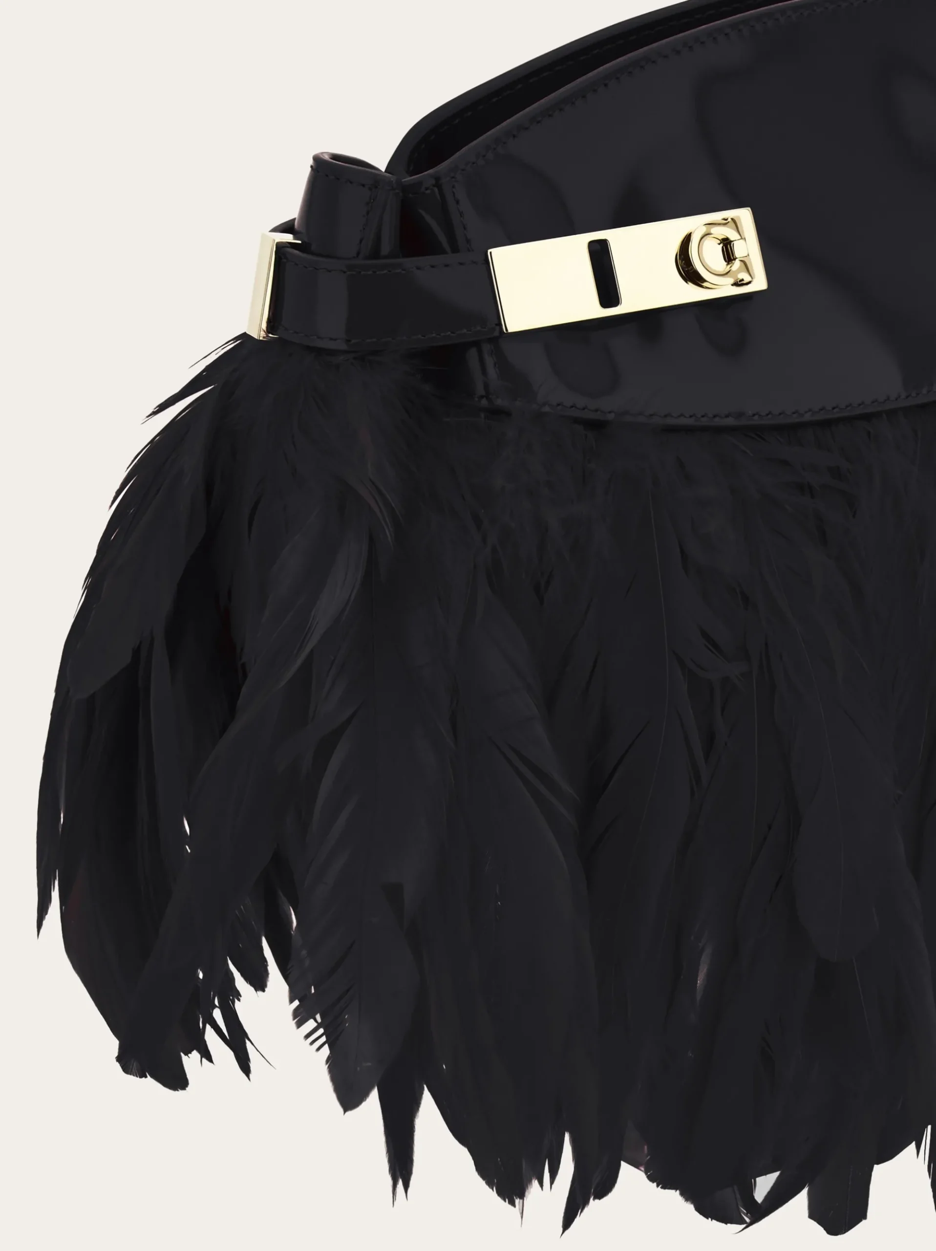 Hug Soft crossbody bag with feathers (XS) - Women