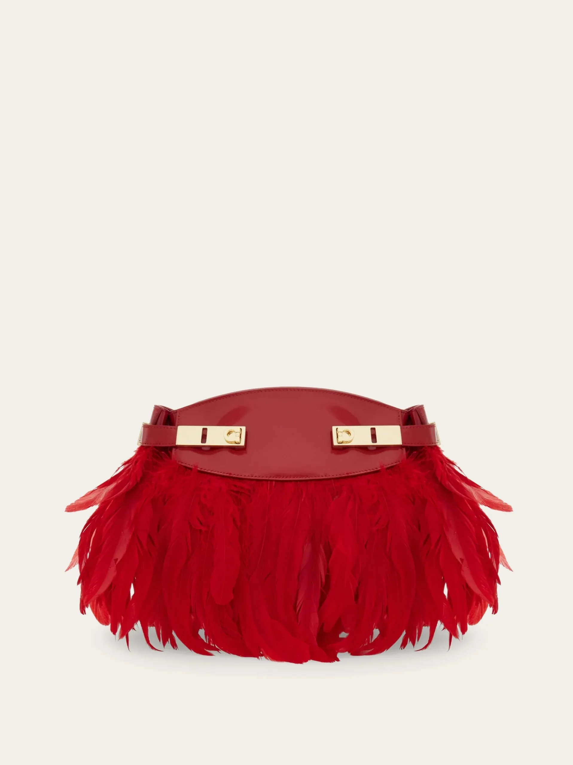 Hug Soft crossbody bag with feathers (XS) - Women