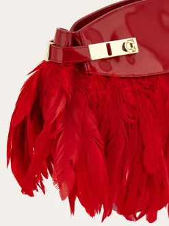 Hug Soft crossbody bag with feathers (XS) - Women