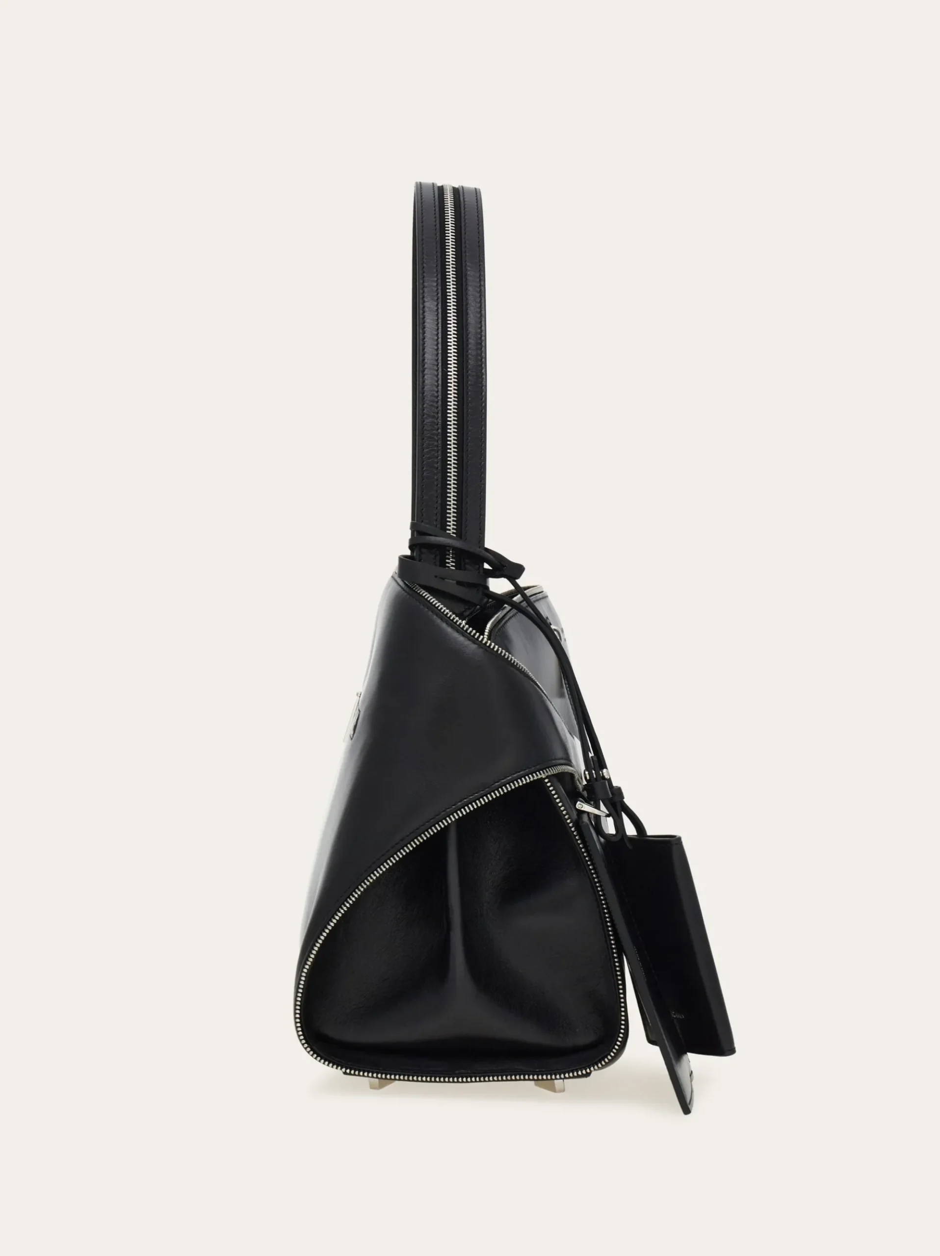 Hug Soft multi-zip shoulder bag (M) - Women