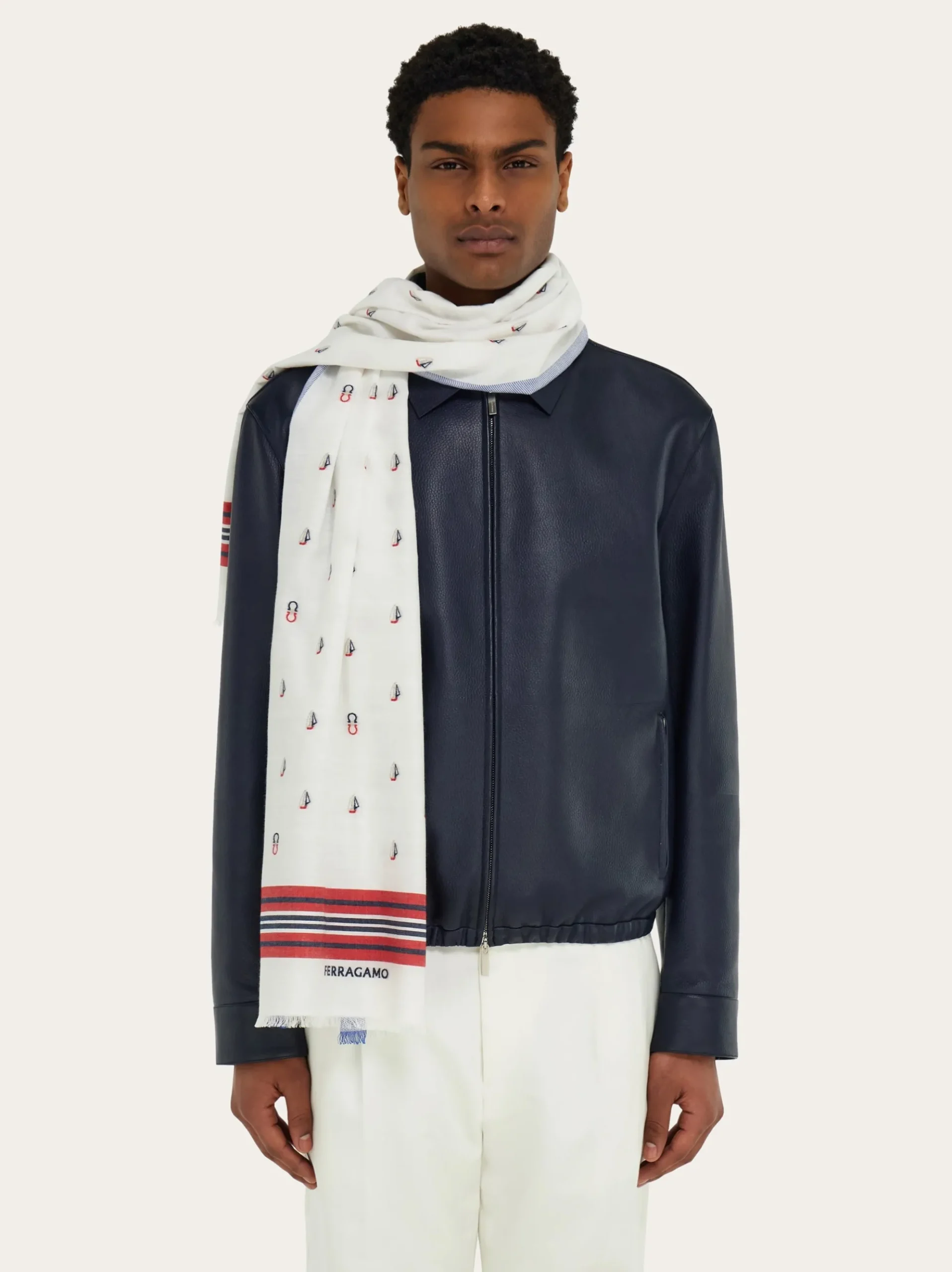 Jacquard scarf - Men