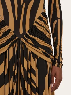 Jersey dress with ruched detail - Women