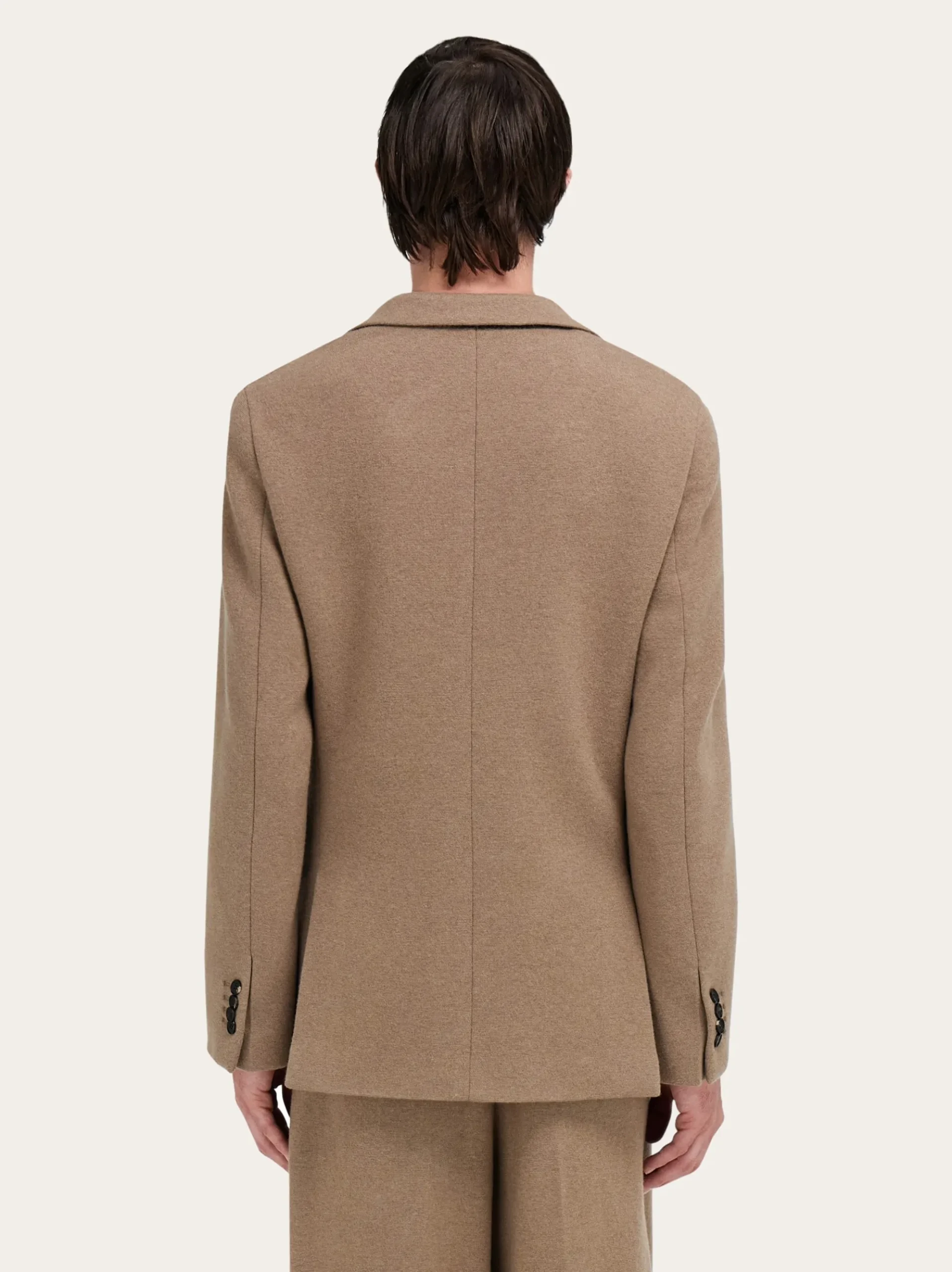 Jersey interlock blazer - Men
