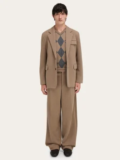 Jersey interlock blazer - Men