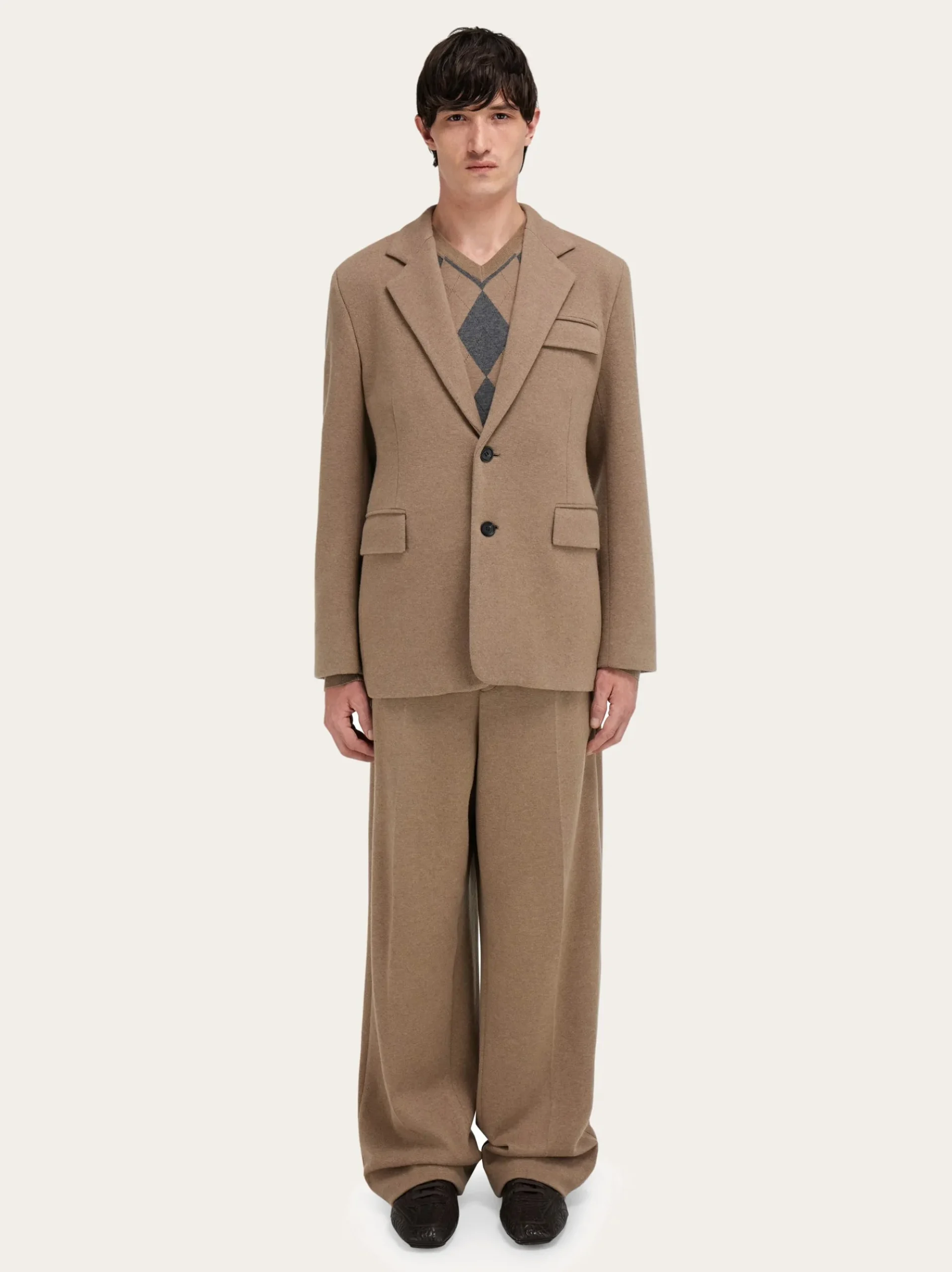 Jersey interlock blazer - Men