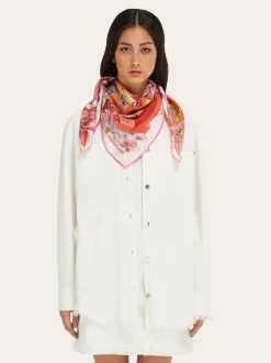 Jungle Party print silk scarf - Women