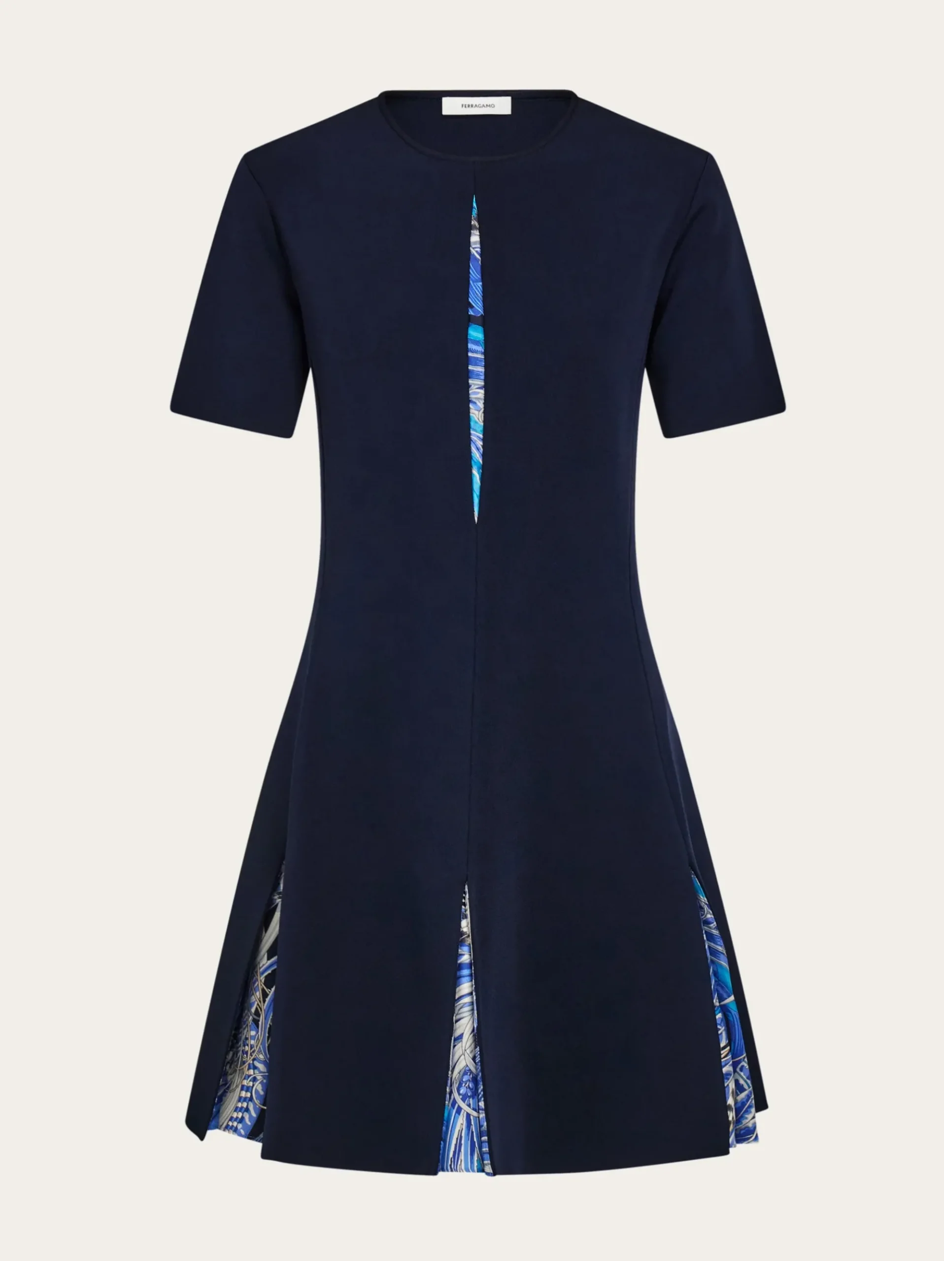 Knit dress with Rooster print inserts - Women