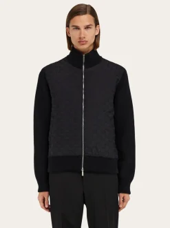 Knitted bomber jacket - Men