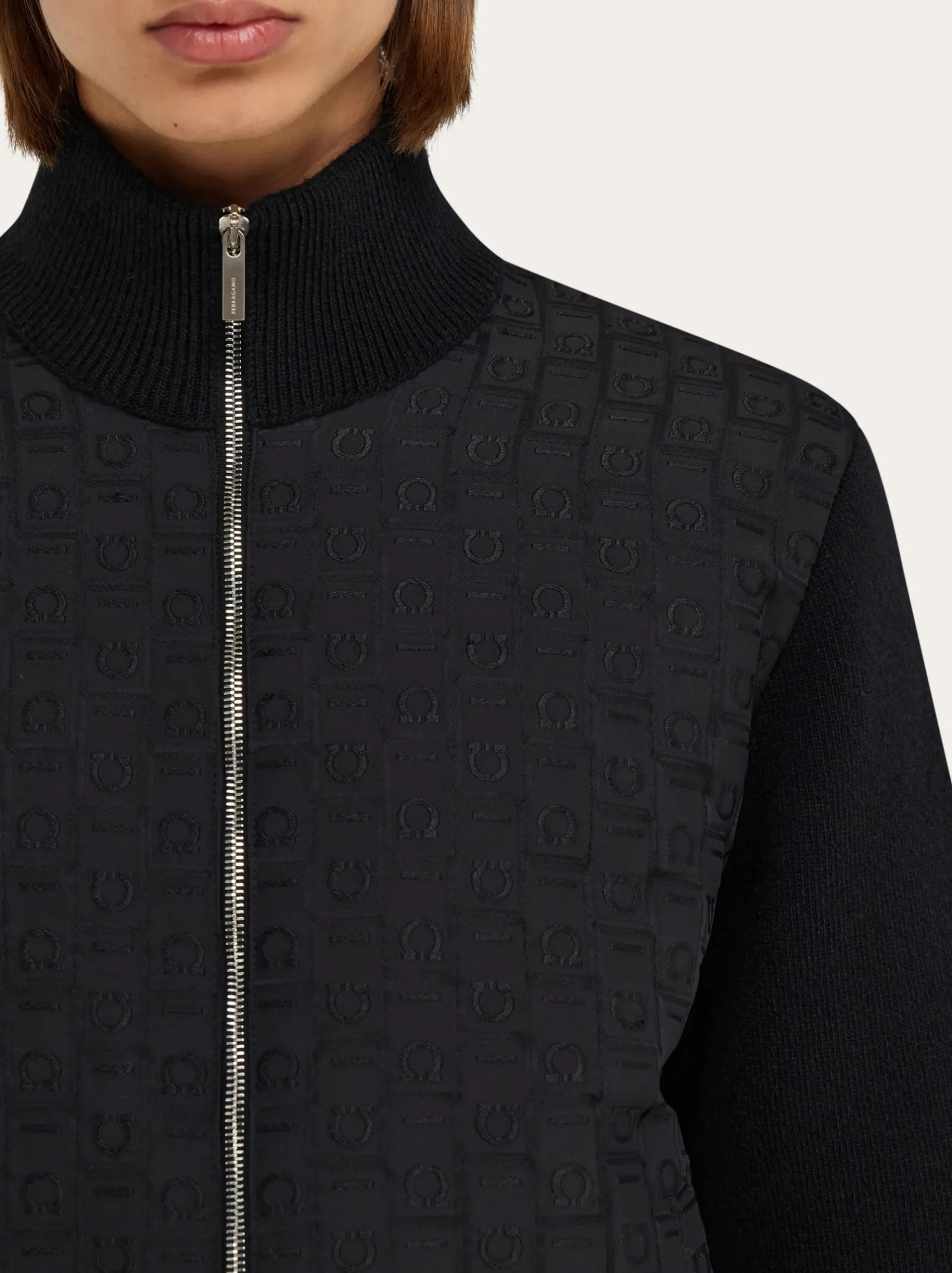 Knitted bomber jacket - Men