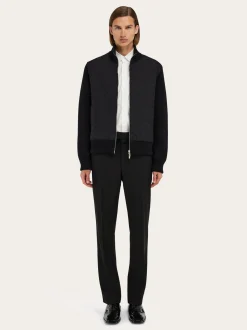 Knitted bomber jacket - Men