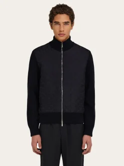 Knitted bomber jacket - Men