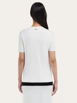 Knitted silk T-shirt - Women