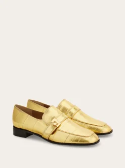 Laminated loafer with Hug buckle detail - Women