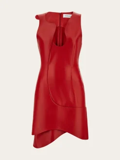 Leather mini dress - Women