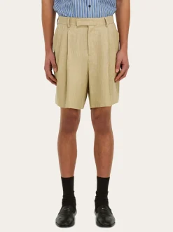 Linen bermuda short - Men