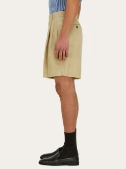 Linen bermuda short - Men