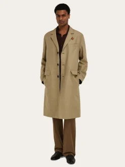 Linen blend duster - Men