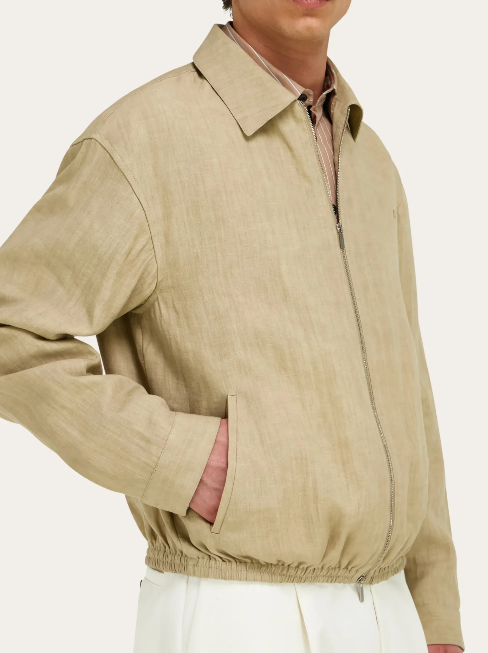 Linen blouson - Men