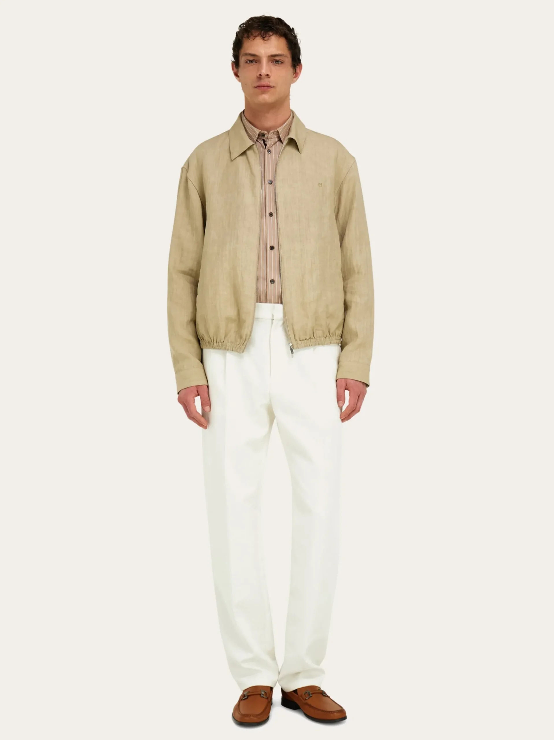 Linen blouson - Men