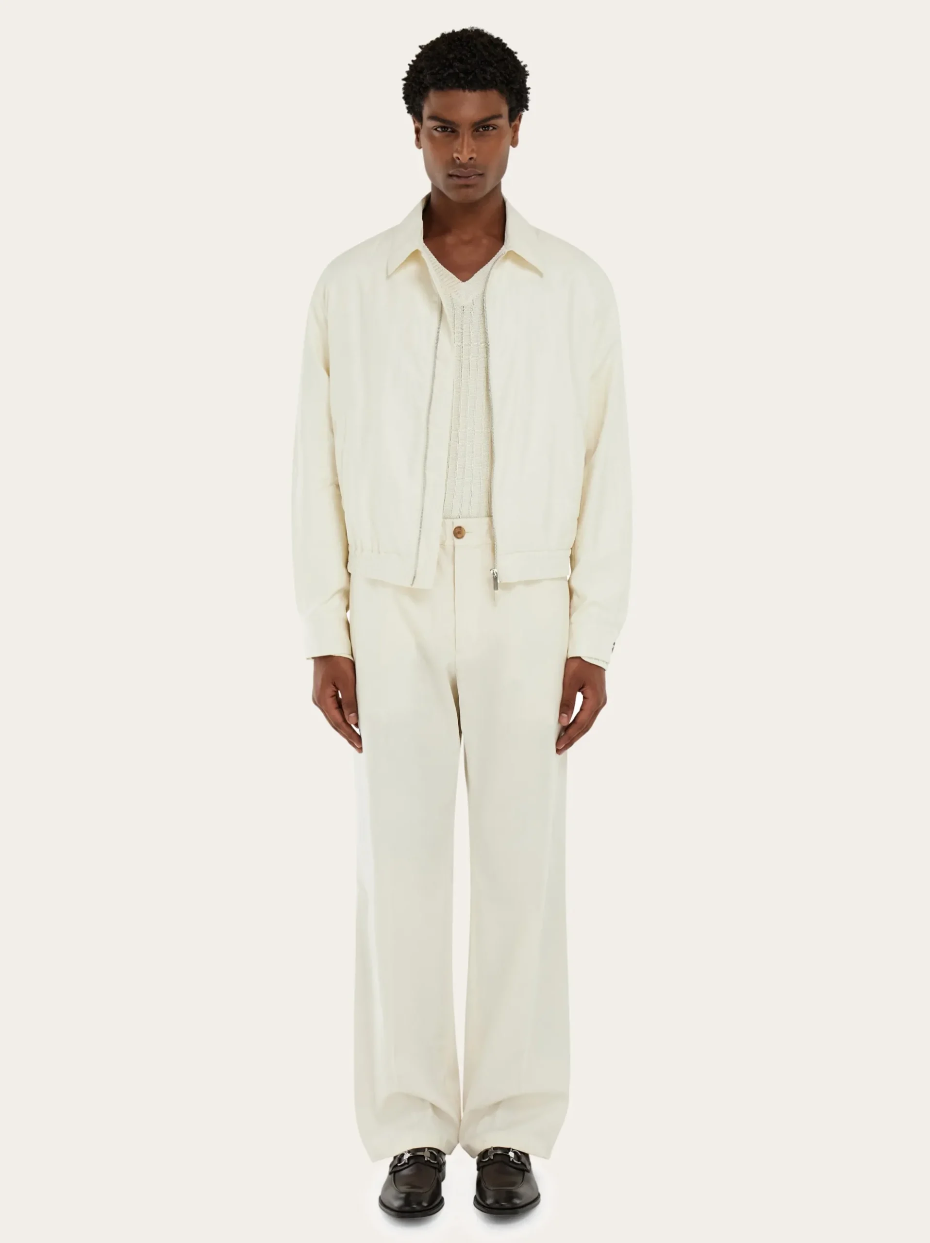 Linen blouson - Men