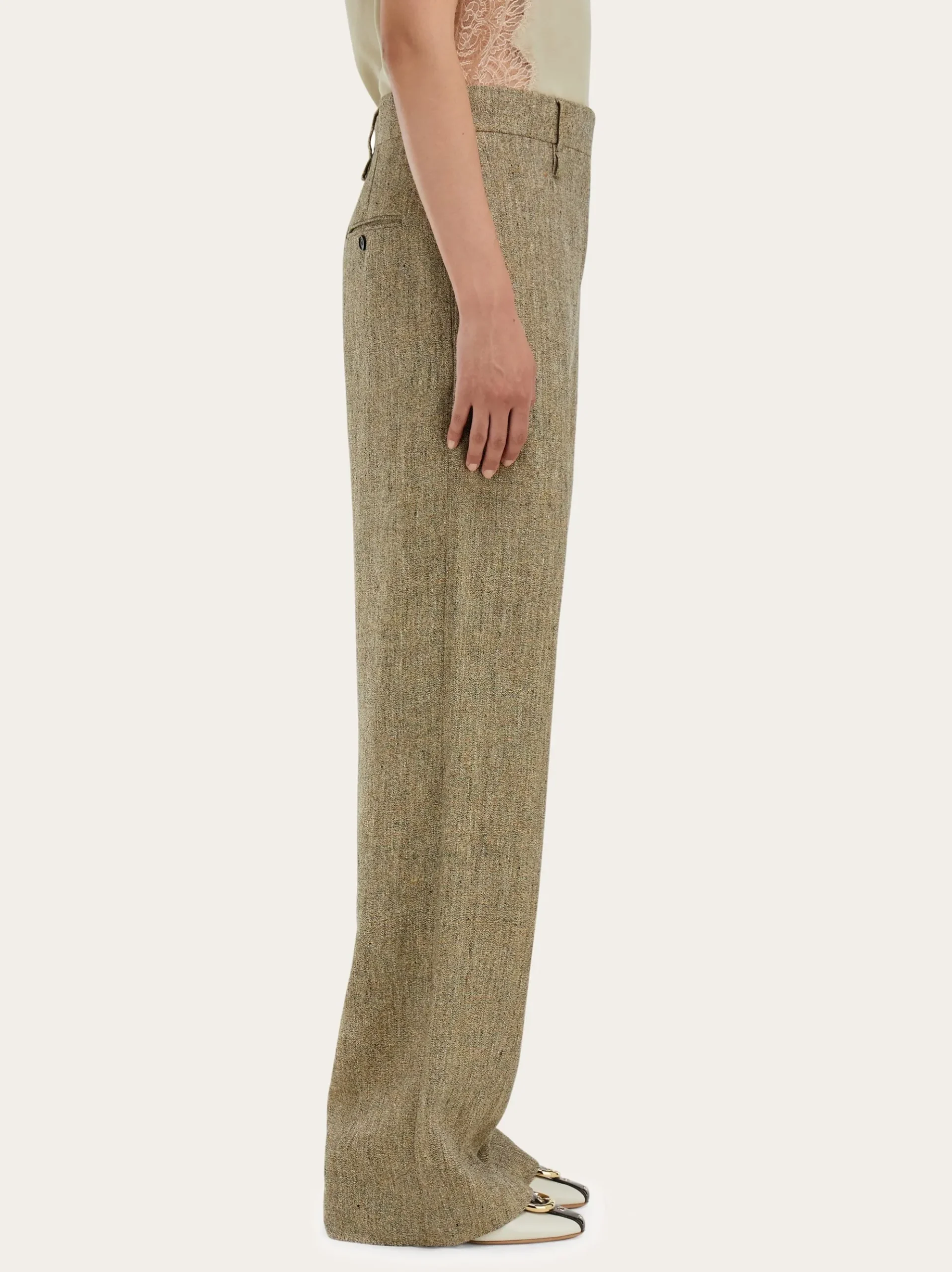 Linen tailored trouser - Women