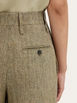 Linen tailored trouser - Women