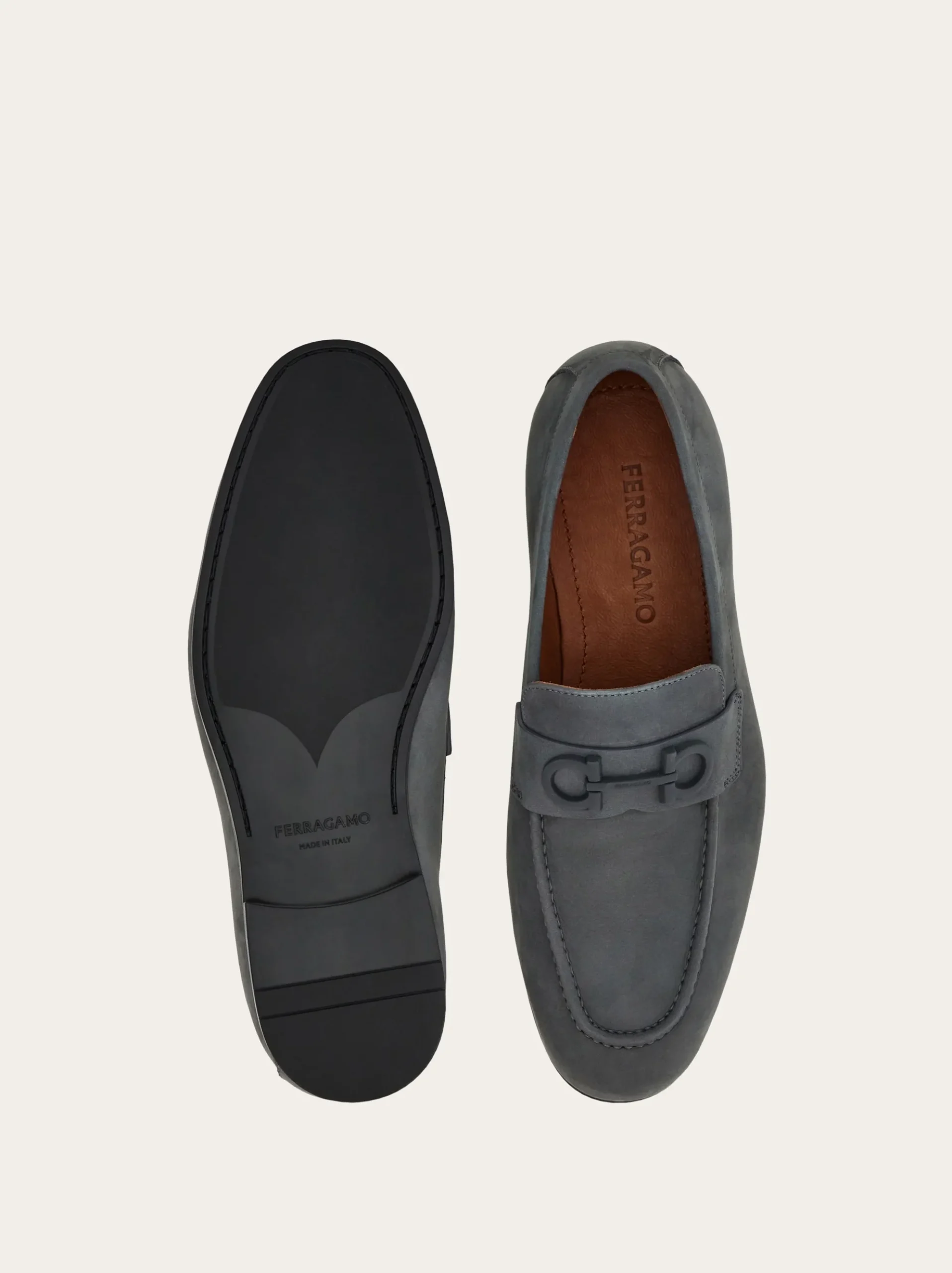 Loafer with Gancini buckle - Men