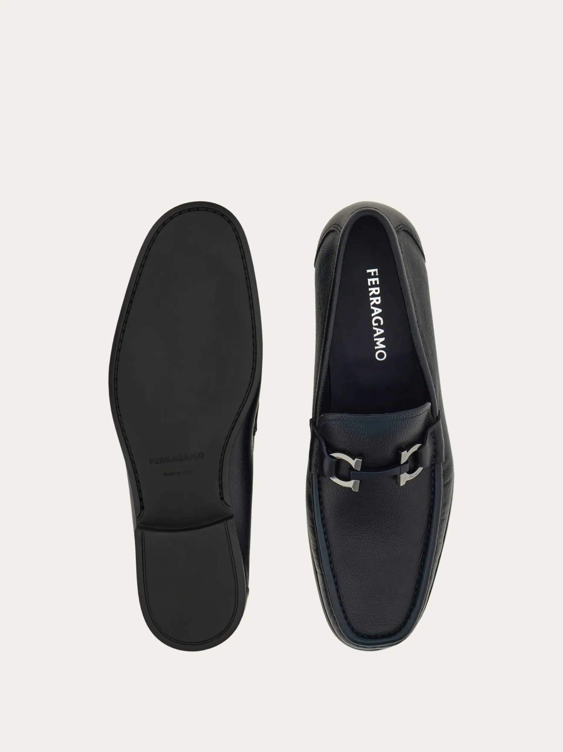 Loafer with Gancini buckle - Men