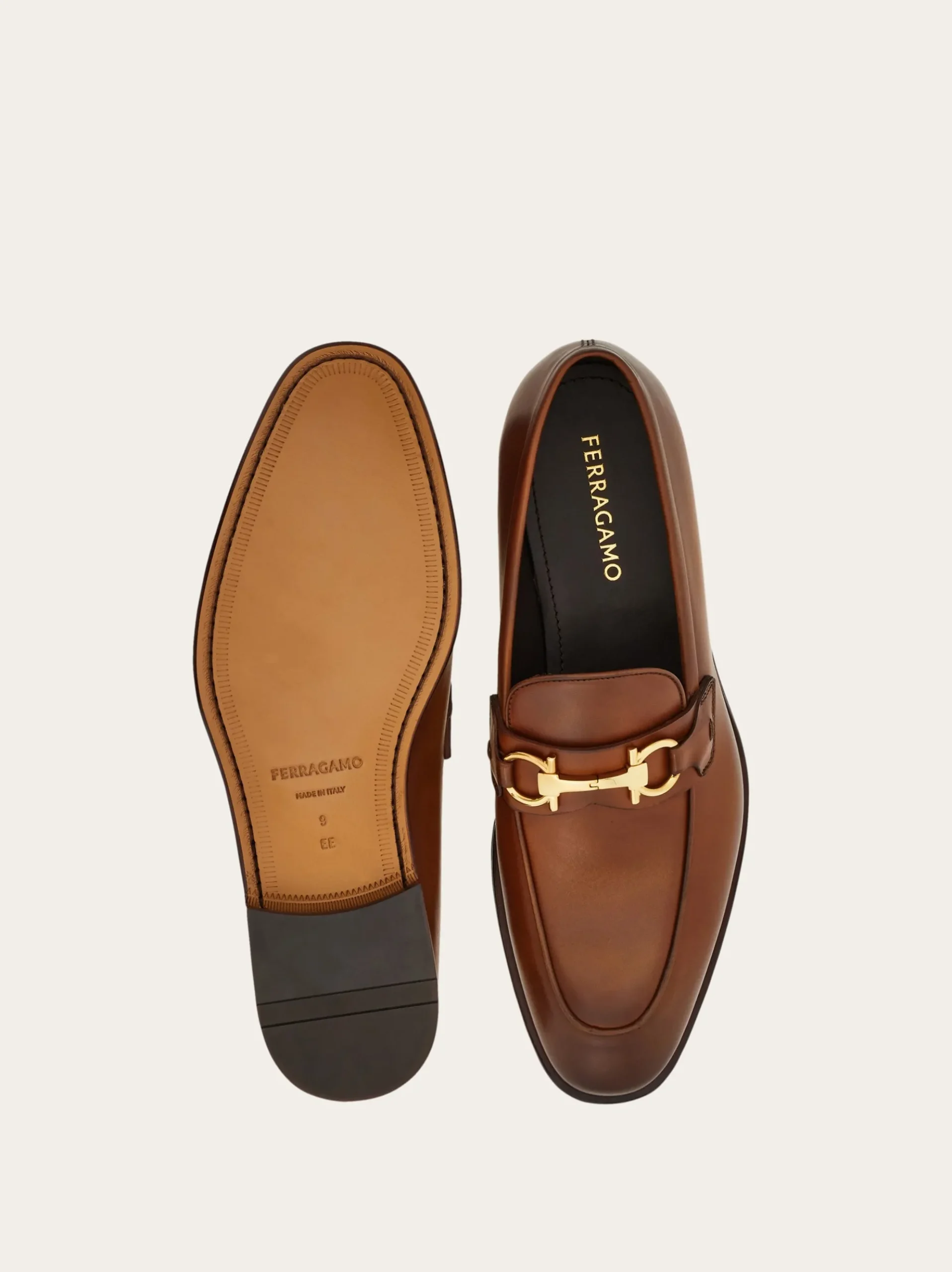 Loafer with Gancini buckle - Men