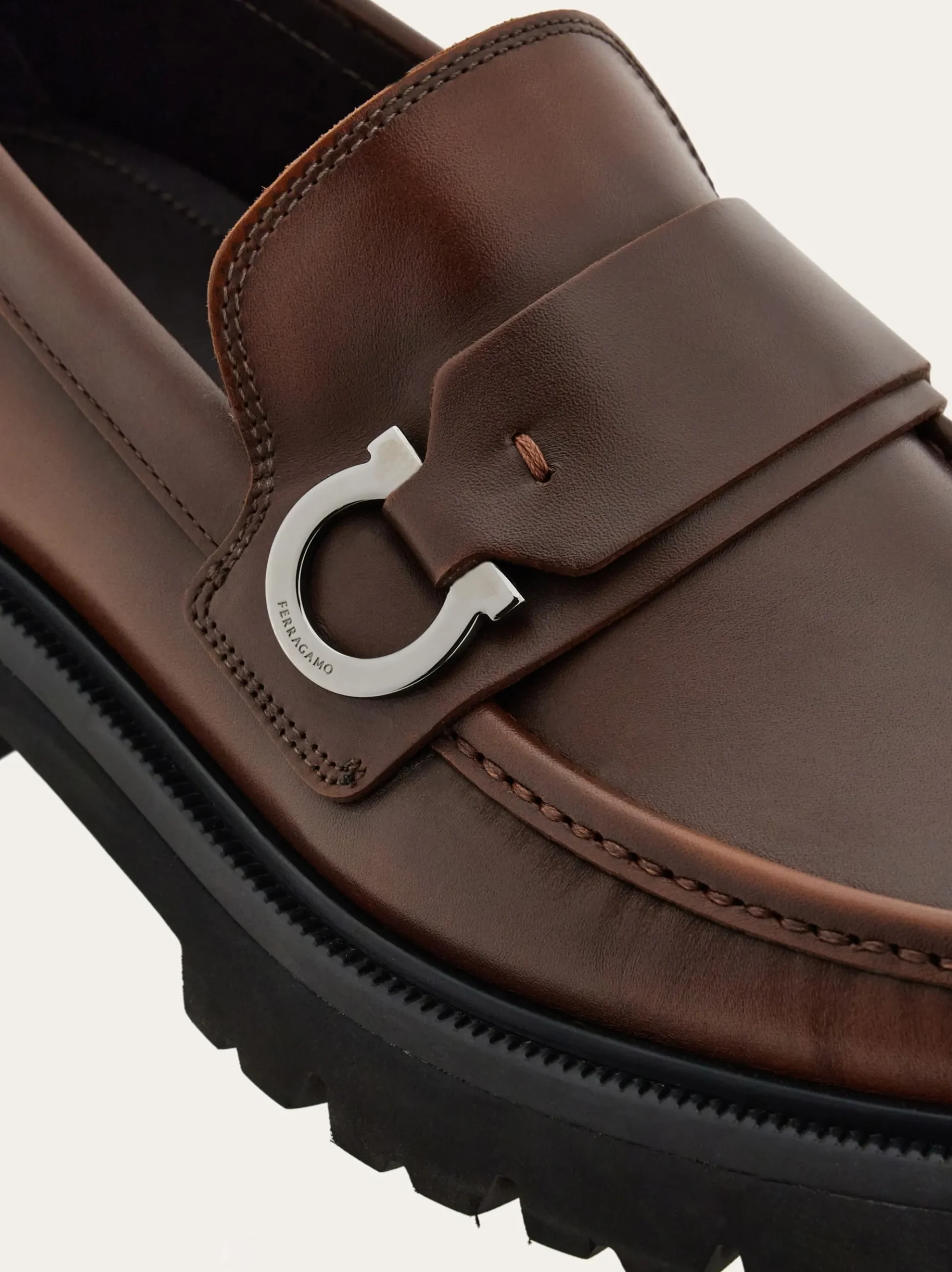 Loafer with Gancini detail - Men