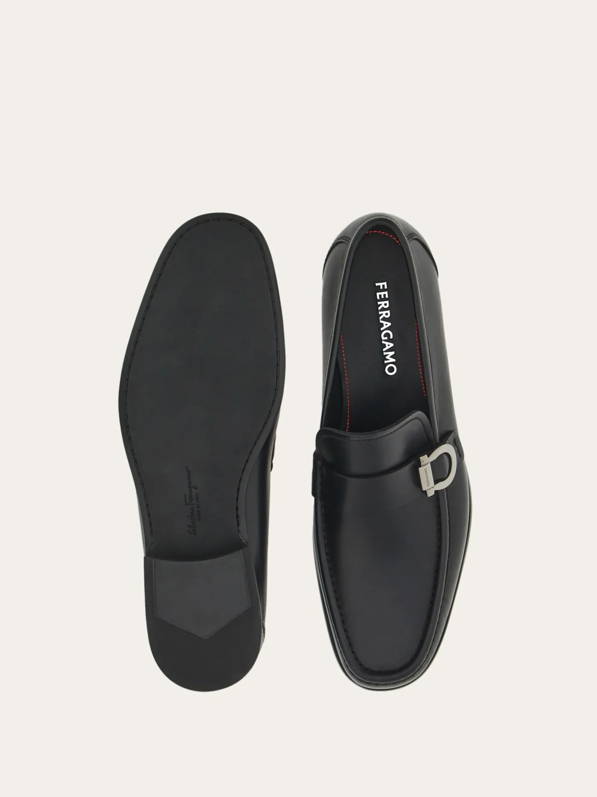 Loafer with Gancini detail - Men