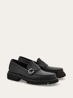 Loafer with Gancini ornament - Men