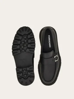 Loafer with Gancini ornament - Men