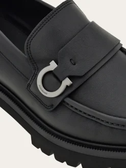 Loafer with Gancini ornament - Men