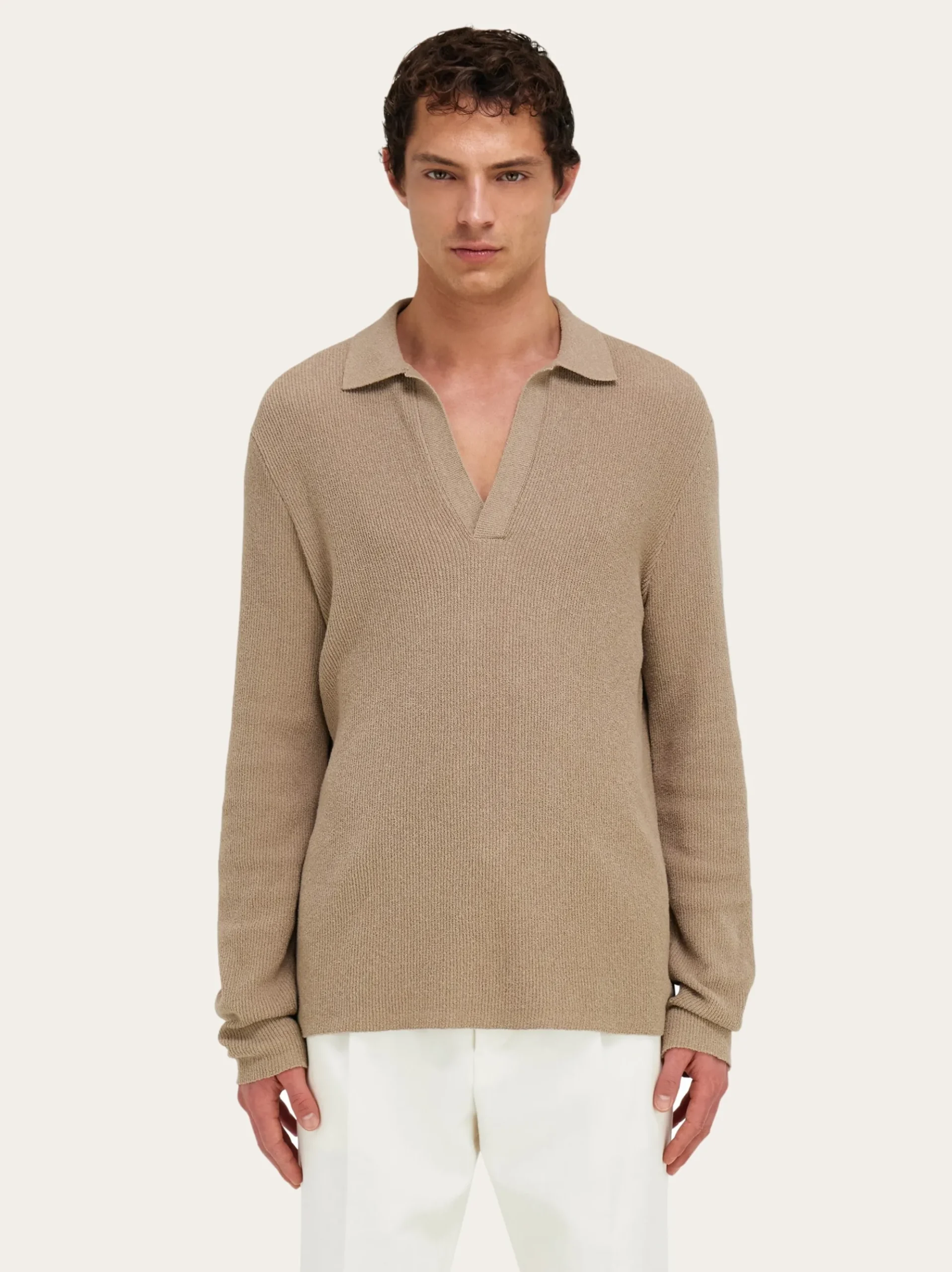 Long sleeve polo shirt - Men