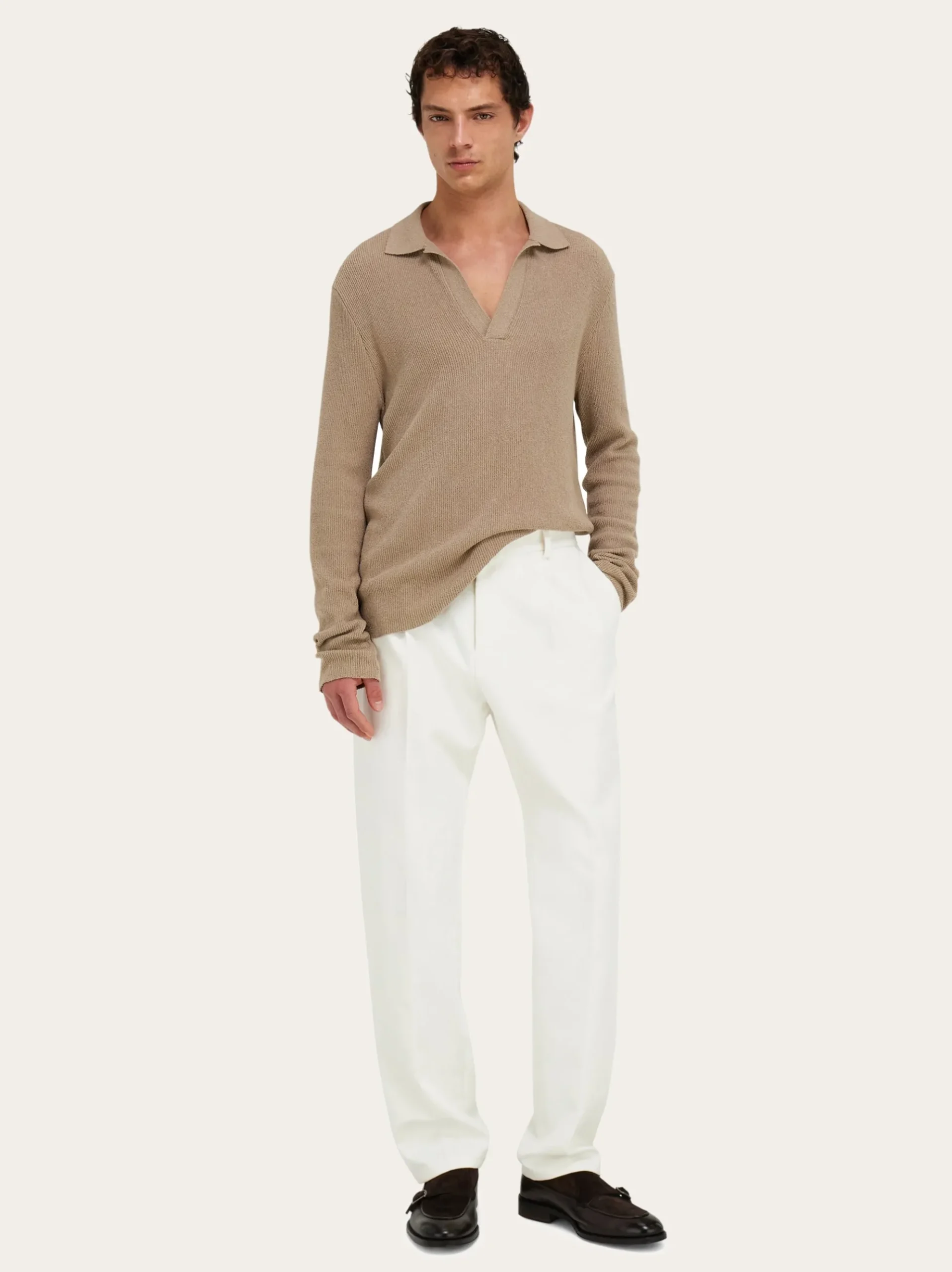 Long sleeve polo shirt - Men
